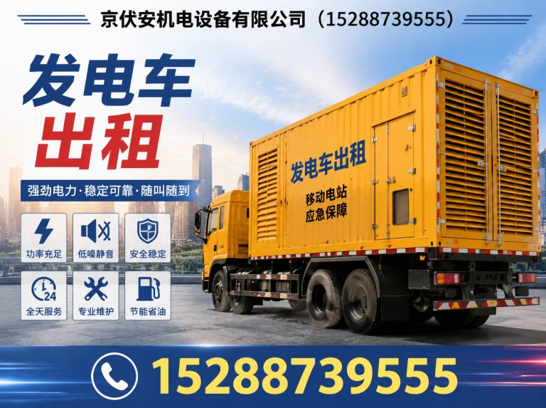 漯河应急发电机出租展示图