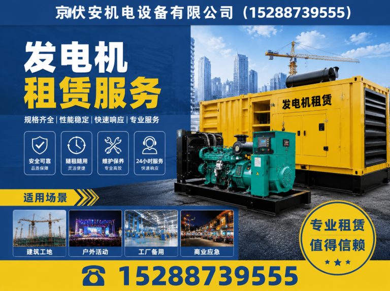 漯河发电机租赁展示图